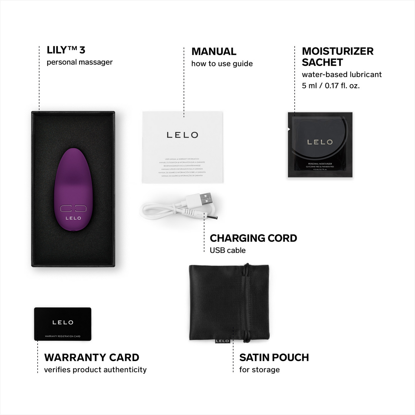 Lily 3 Dark Plum Vibrator